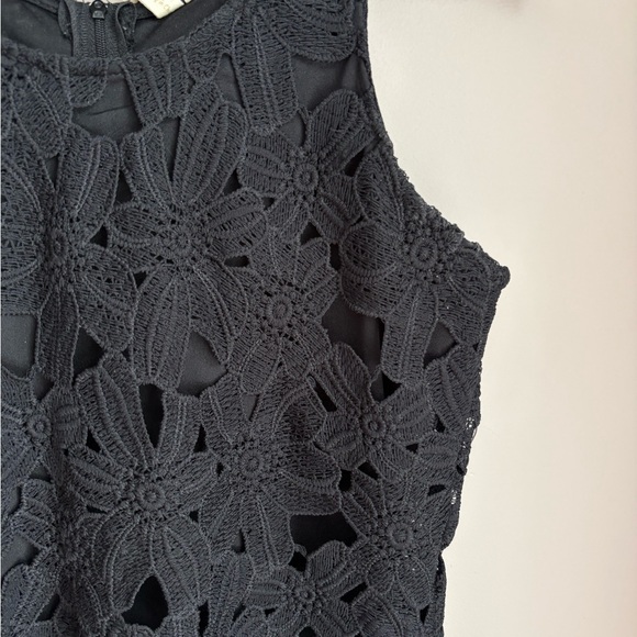 Japna Lace Overlay Black Dress Size Small - Picture 3 of 5